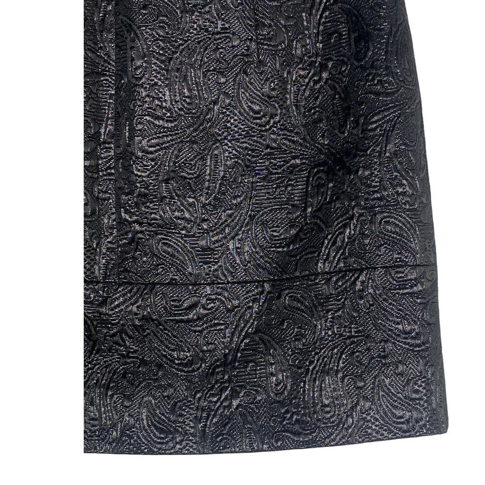 NWT J Crew Matelassé Origami Textured Metallic Lined Mini Skirt Zip Up 4 Grey - Picture 10 of 15